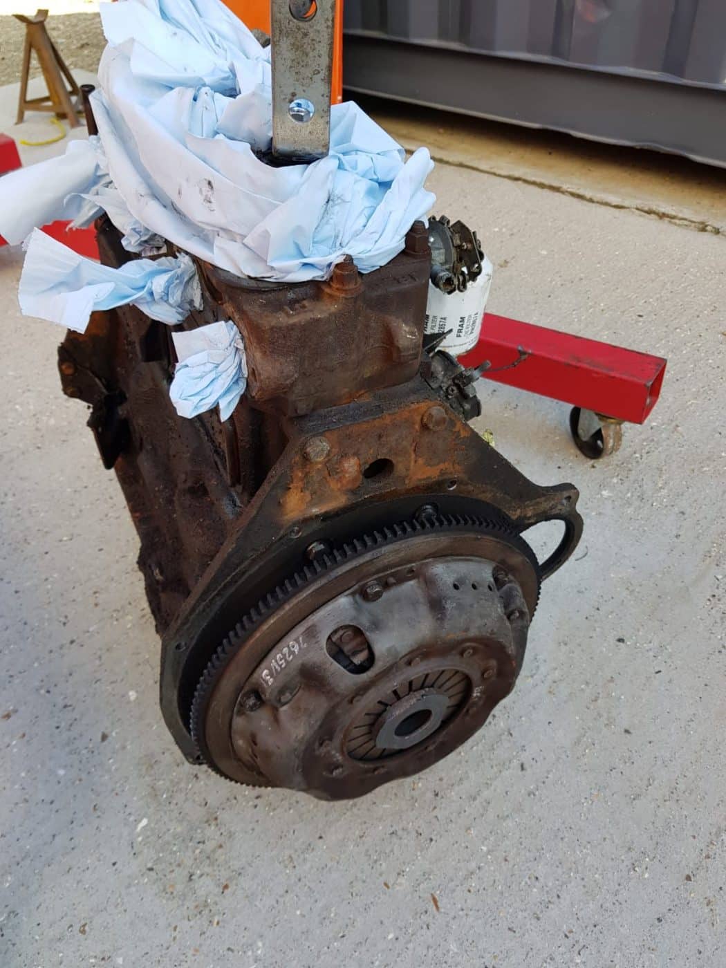 110322 Engine Removal and Clean on 1978 MGB GT 6 1