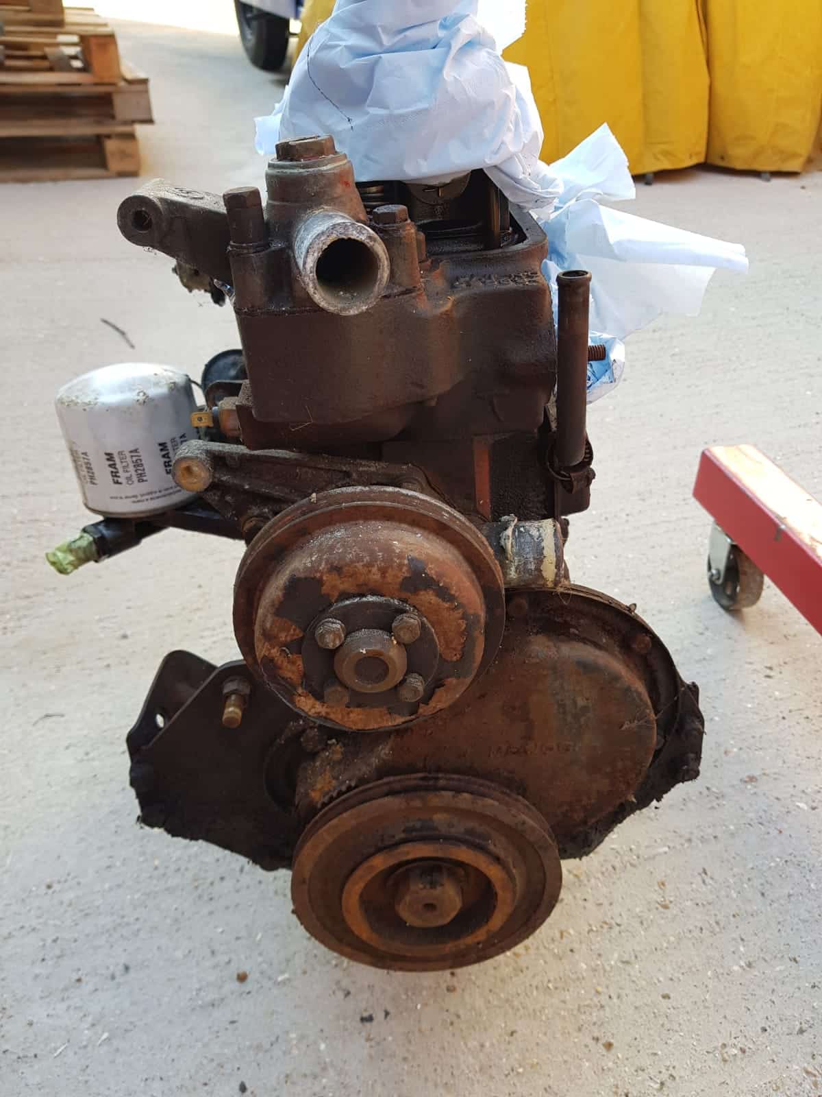 110322 Engine Removal and Clean on 1978 MGB GT 7 1