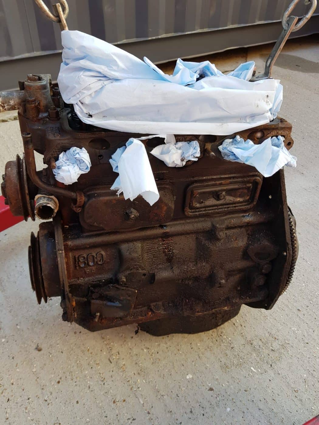 110322 Engine Removal and Clean on 1978 MGB GT 8 1