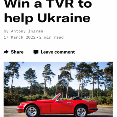 Hagerty TVR Article