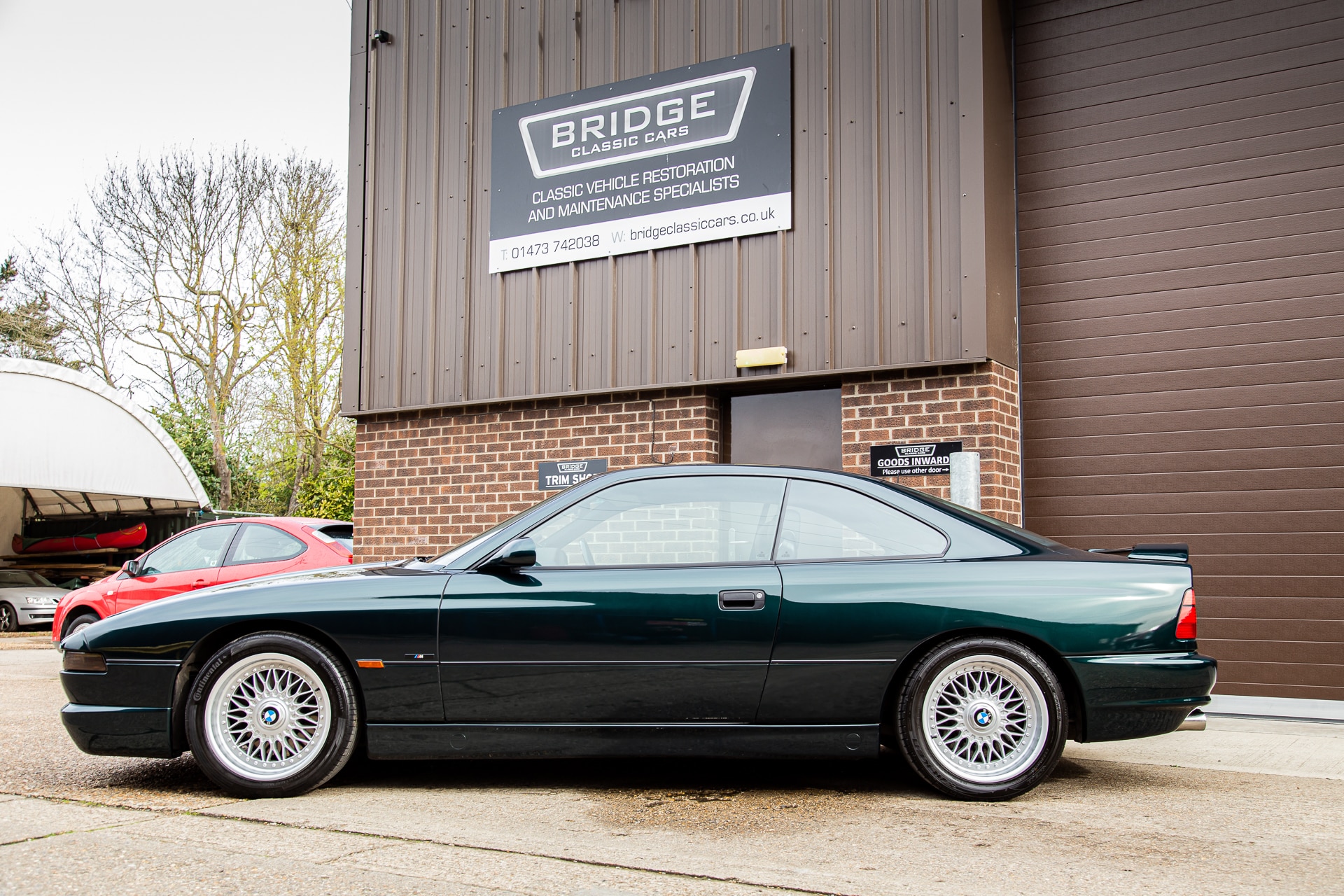080422 1995 BMW 850CSi Leaving Bumper Repaint 4 1