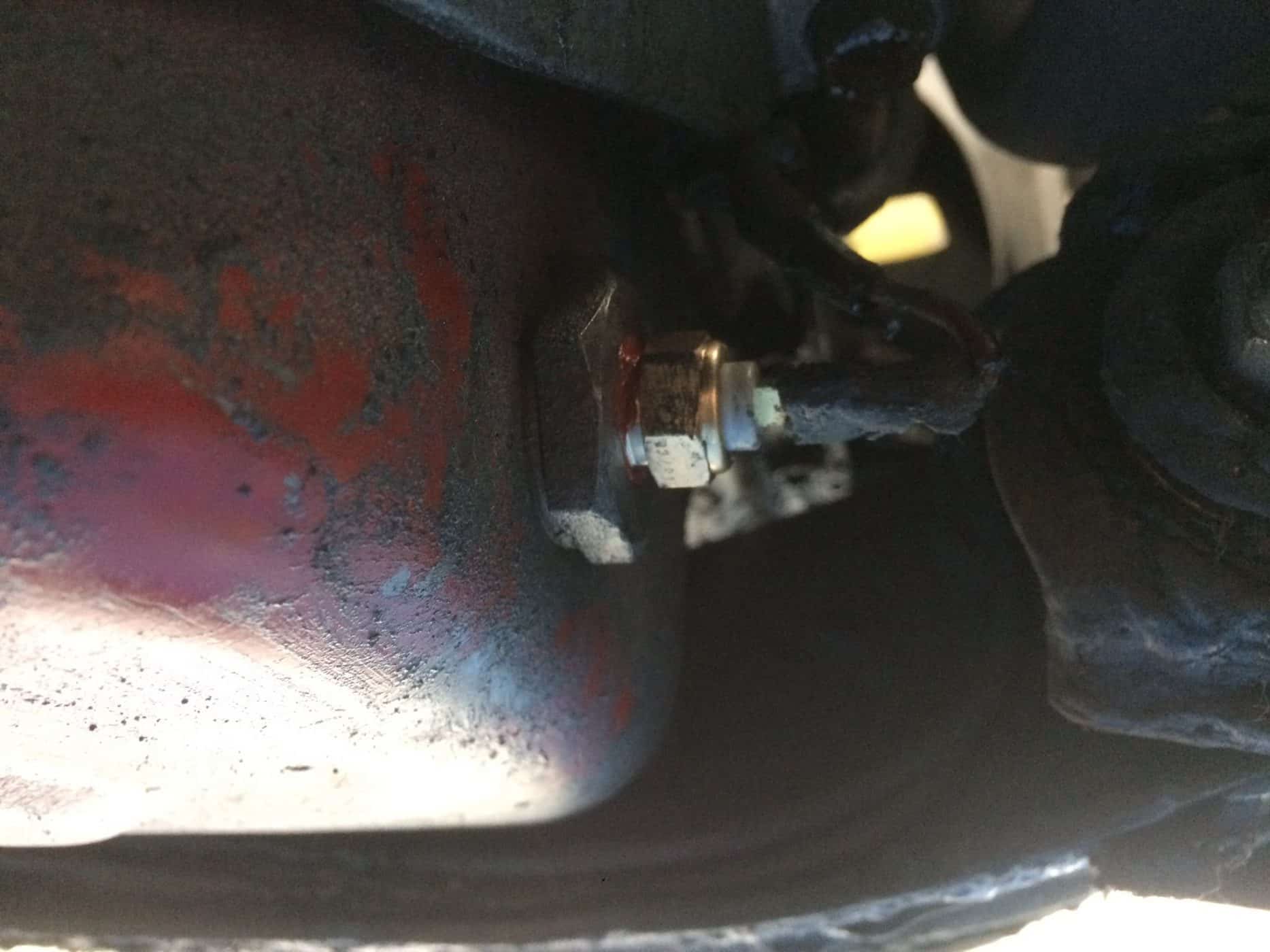 190422 1973 Volvo 1800ES service repairs balljoint and antifreeze 6 1