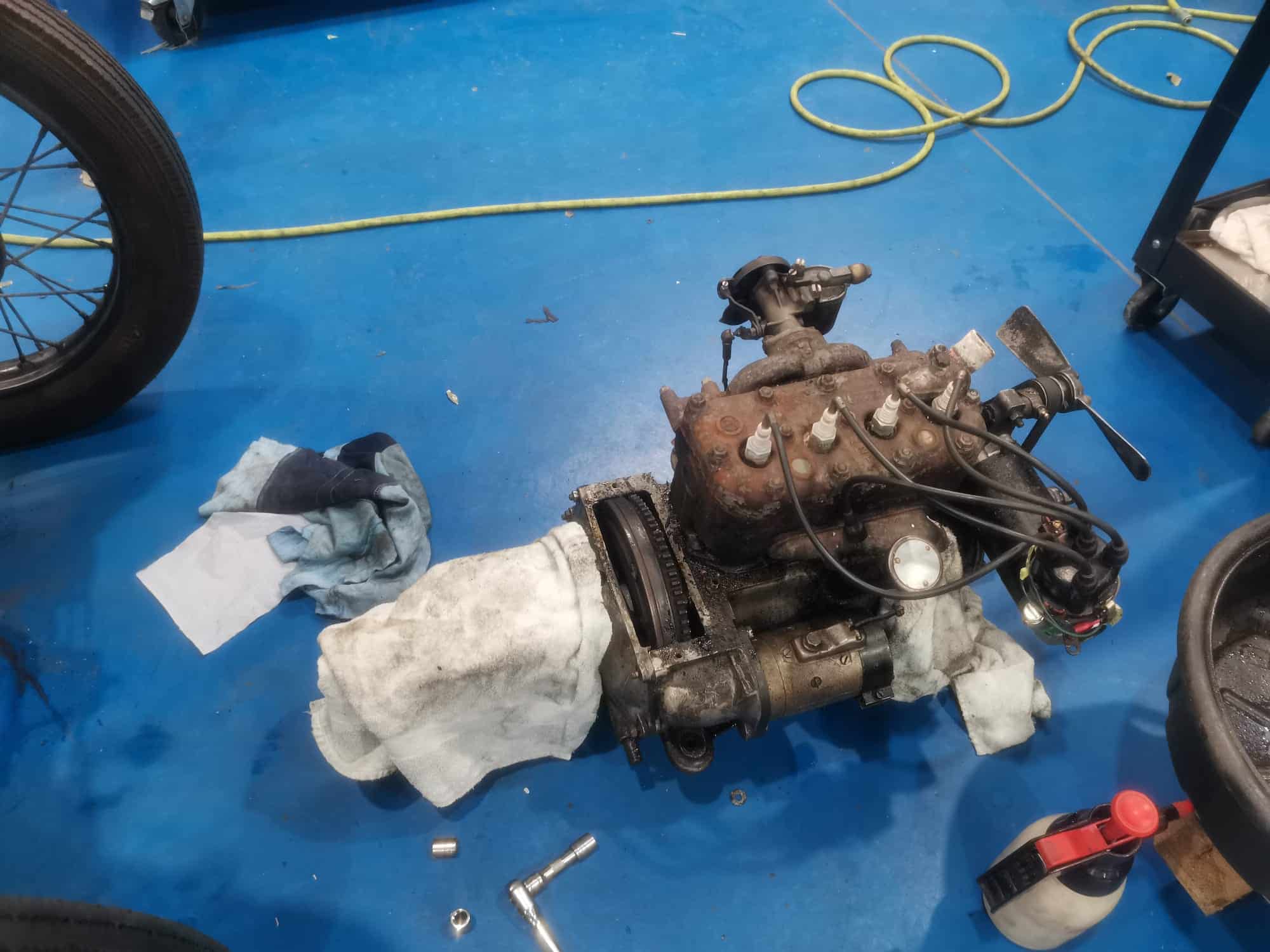 260422 1933 Austin 7 Complete EngineGearbox Clutch Removal and Reinstall 37 1