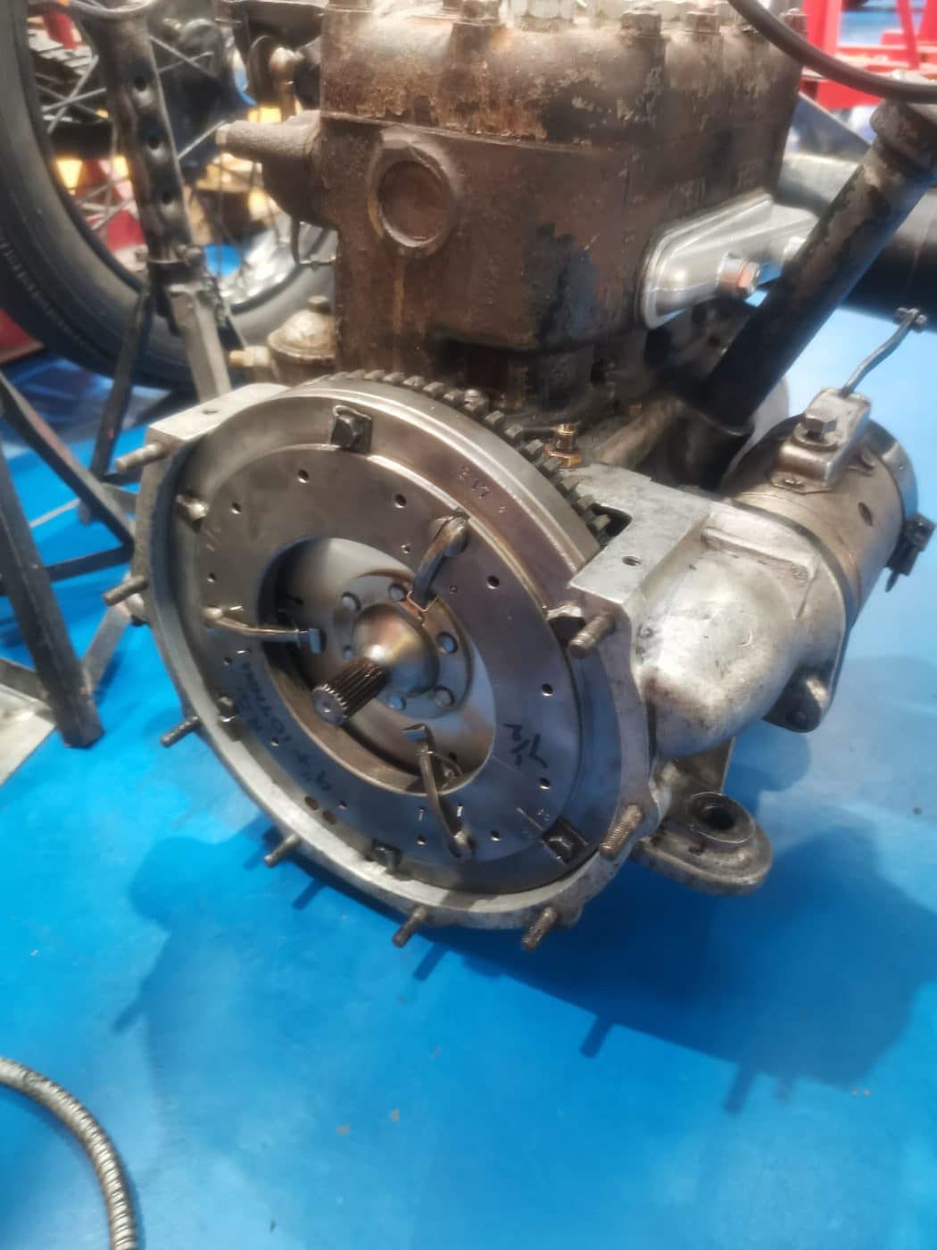 260422 1933 Austin 7 Complete EngineGearbox Clutch Removal and Reinstall 5 1