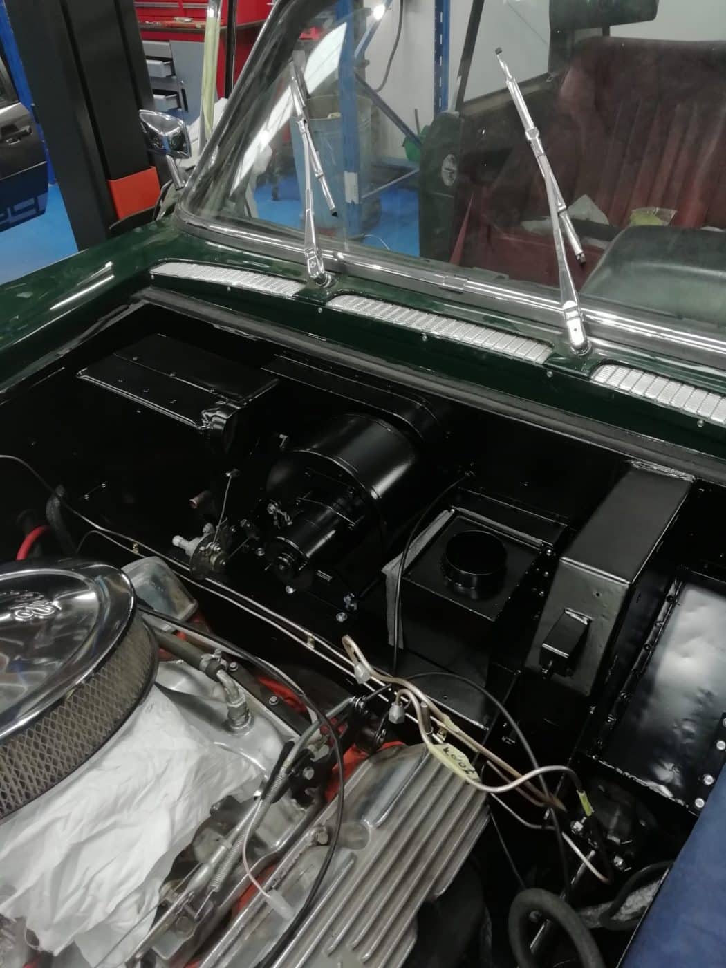110522 1970 Bristol 411 Firewall Rebuild Jacking Plates Heater Pipes Jacking Plates Boot Support Repair2 1