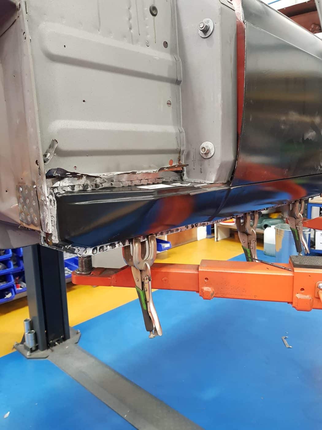 260522 1978 MGB GT Inner and Outer Sill Replaced 5 1