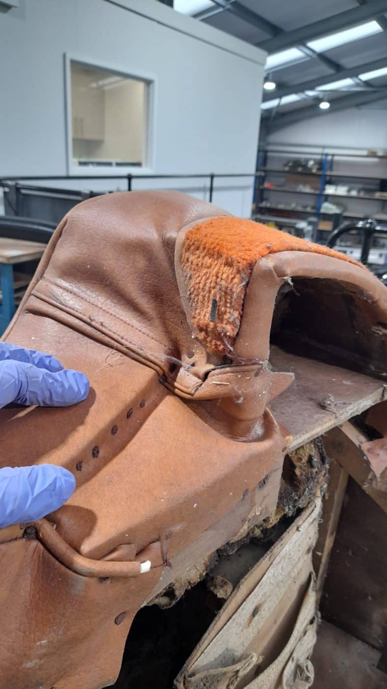 270522 1954 Bristol 405 Rear Seat Base Stripdown 10 1