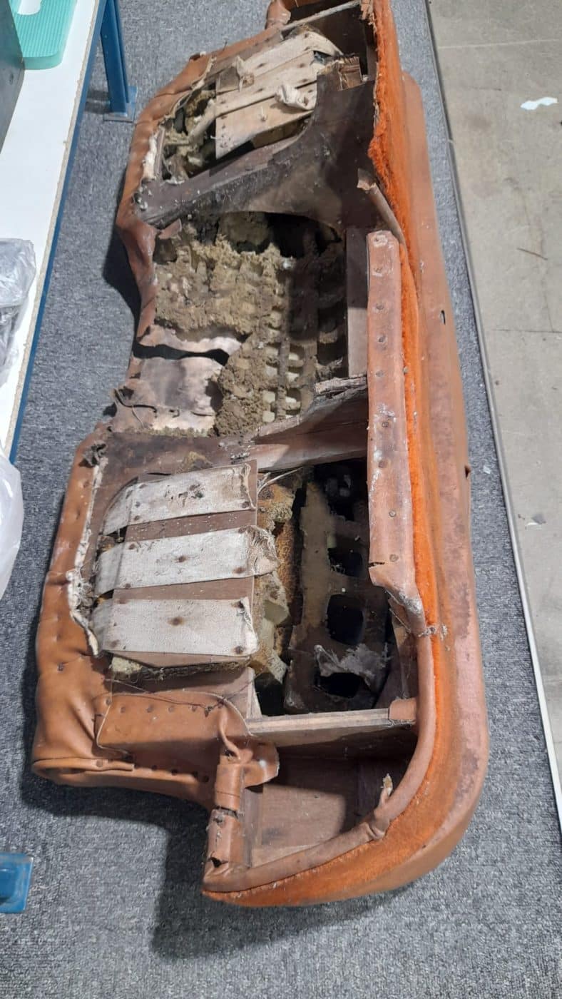 270522 1954 Bristol 405 Rear Seat Base Stripdown 3 1
