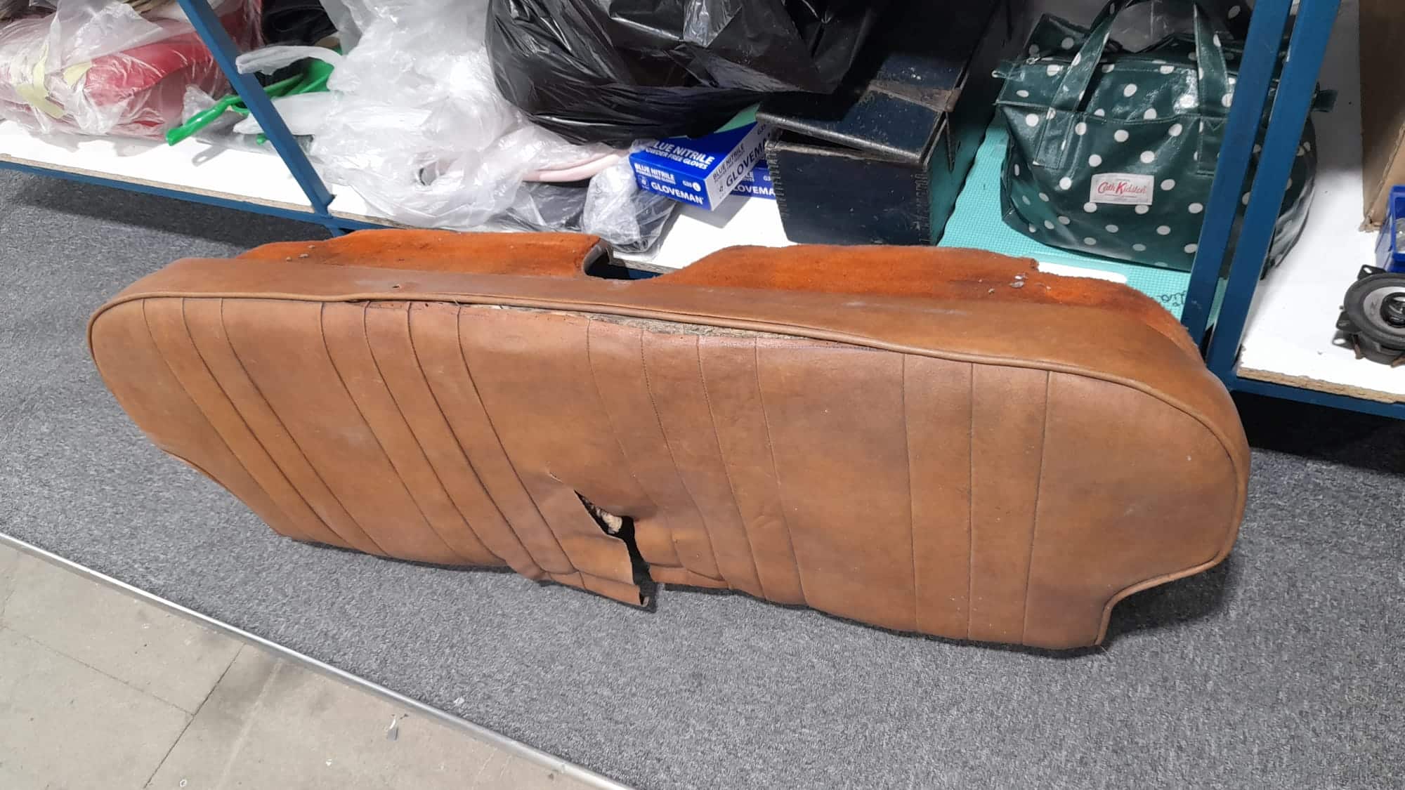 270522 1954 Bristol 405 Rear Seat Base Stripdown 5 1
