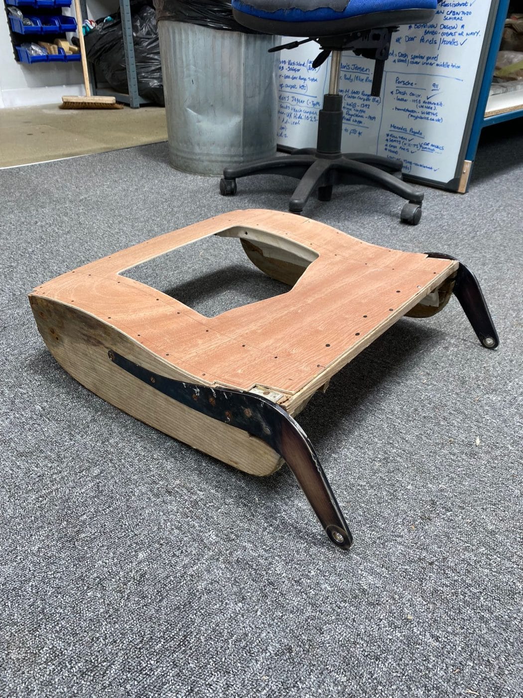 270522 1954 Bristol 405 Seat Strip and Base Rebuild 12 1