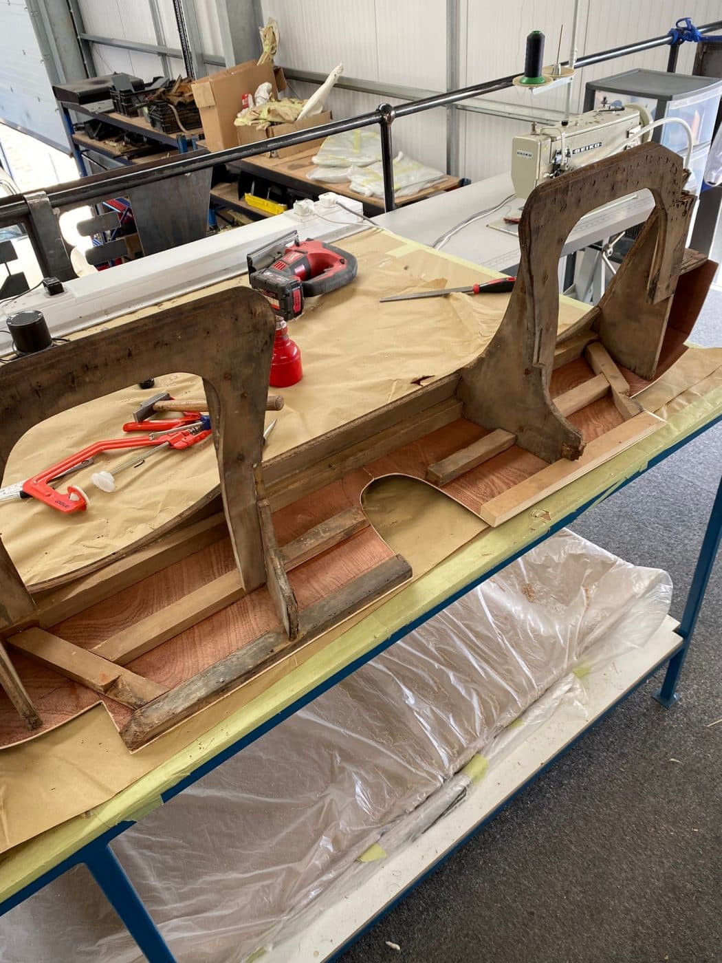 300522 1954 Bristol 405 Seat Foam and Base Repairs 32 1