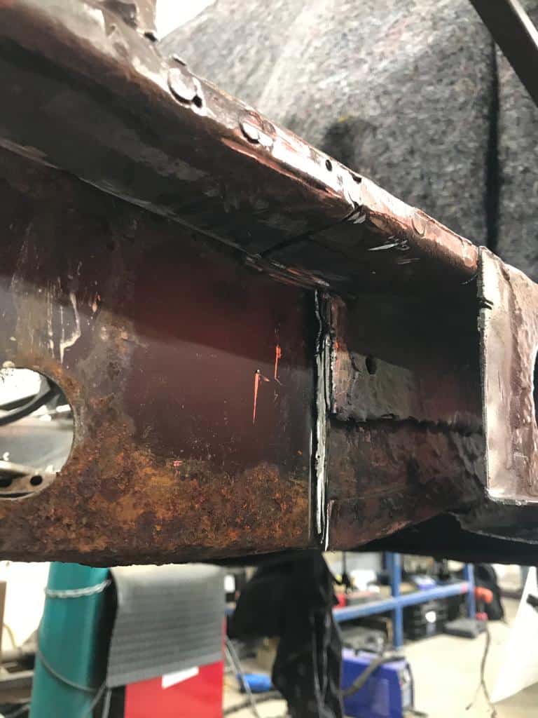 100622 1969 Morris Minor Convertible OS Inner Sill and Frame Repairs 16 1