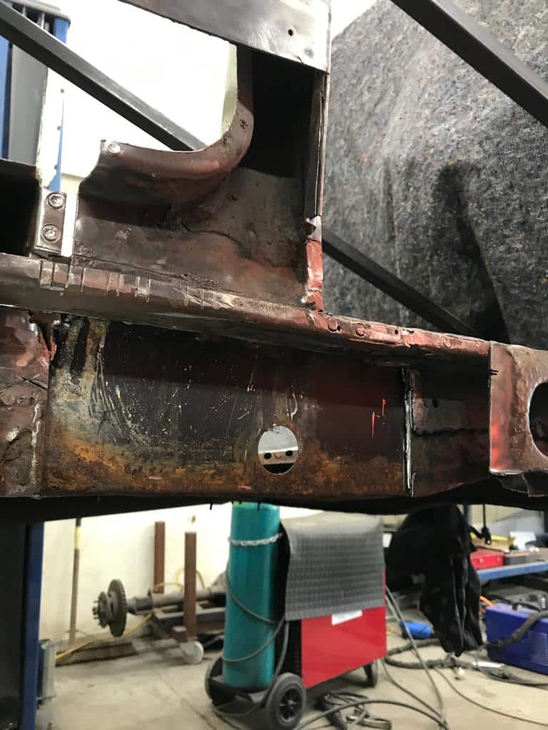 100622 1969 Morris Minor Convertible OS Inner Sill and Frame Repairs 17 1