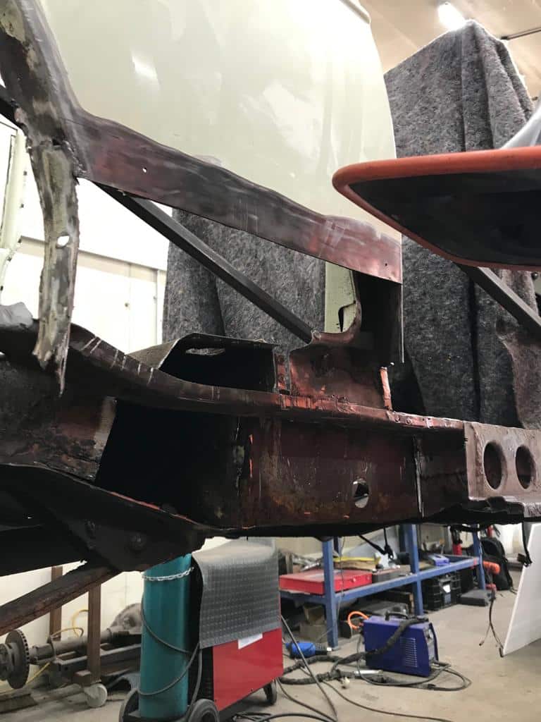 100622 1969 Morris Minor Convertible OS Inner Sill and Frame Repairs 18 1