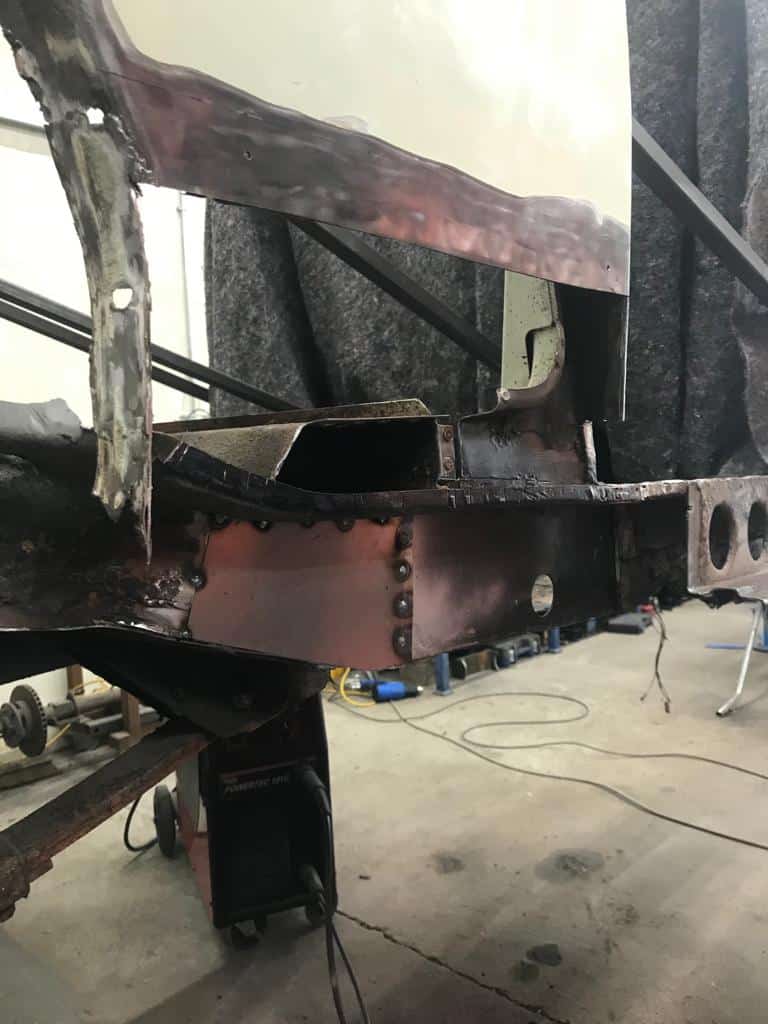 100622 1969 Morris Minor Convertible OS Inner Sill and Frame Repairs 21 1