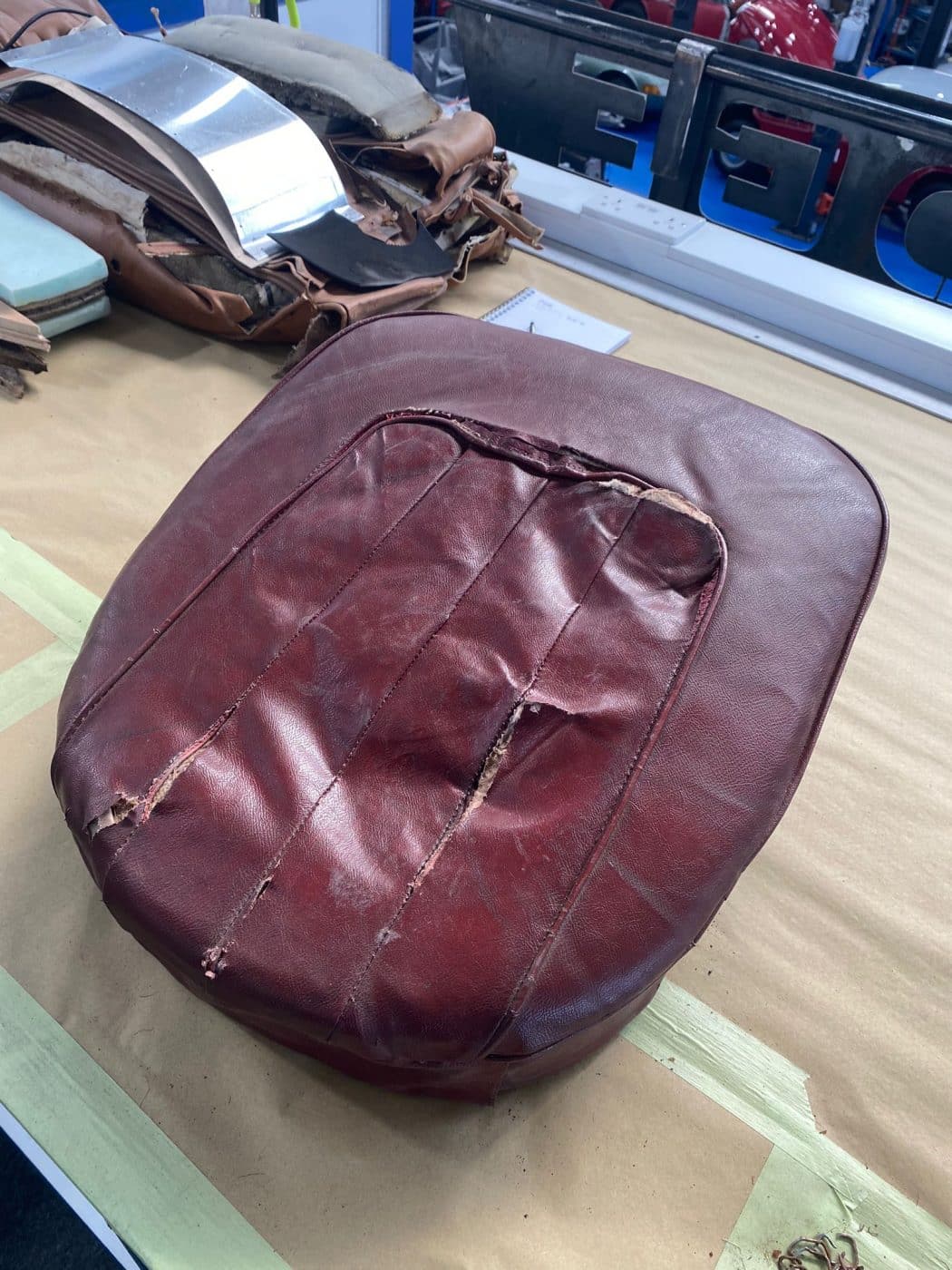 290622 1955 Triumph TR2 Seat Base Repairs 2 1