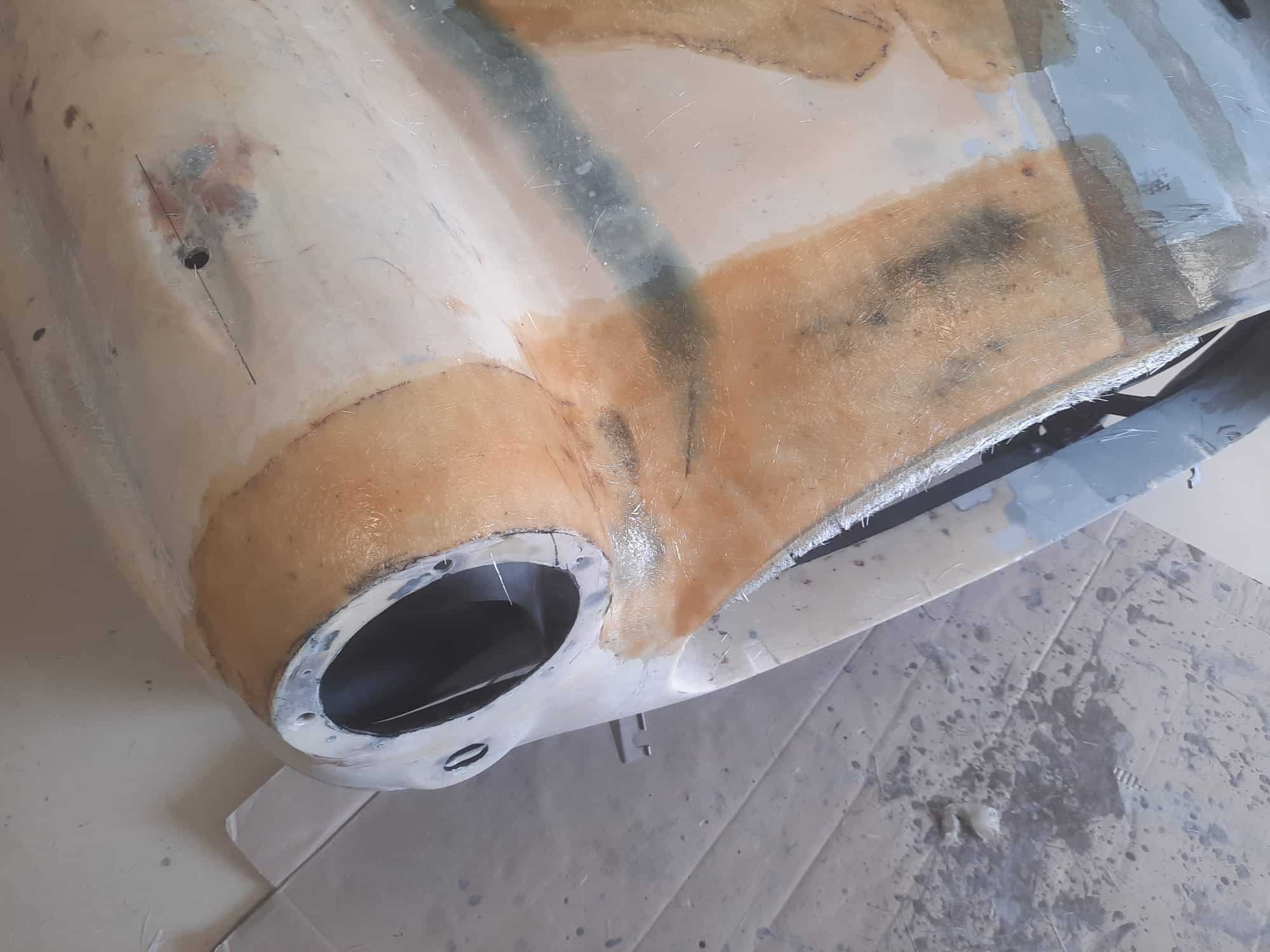 290622 1958 Jensen 541R Fibreglass Crack Repairs 27 1