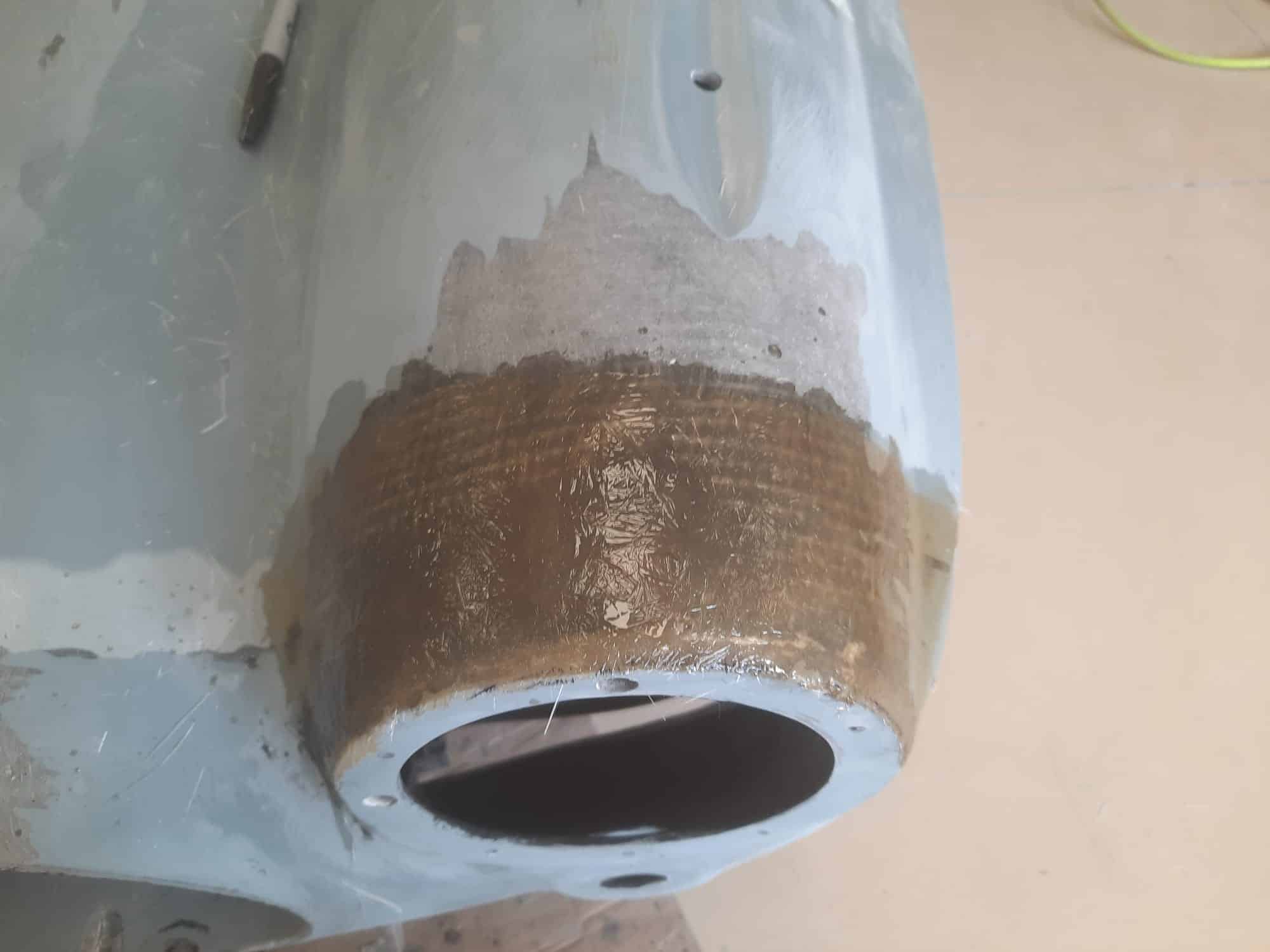 290622 1958 Jensen 541R Fibreglass Crack Repairs 29 1