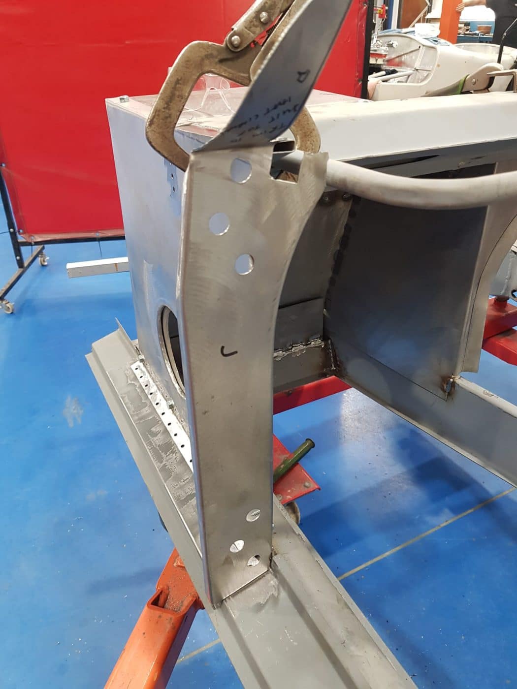 010722 1956 Jensen 541 Chassis Progress Framework Fit 25 1