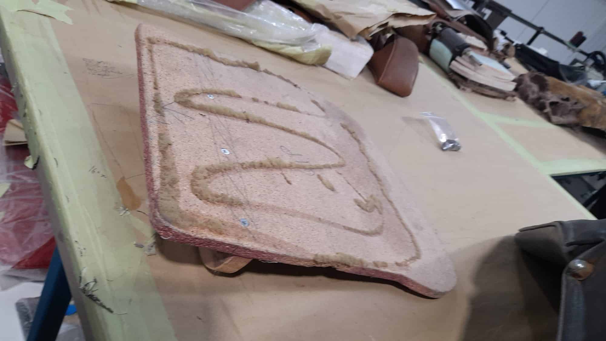 050722 1958 Jensen 541R Front Seat Teardown Refurb and Refoam 5 1
