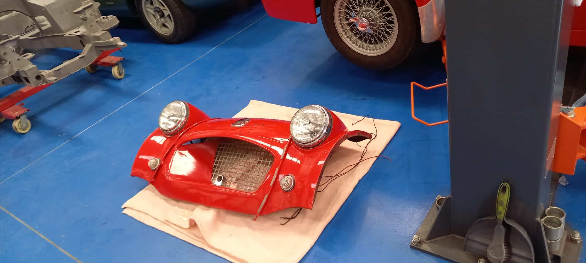 060722 1955 Triumph TR2 Work to Suspension Brakes Radiator Gearbox Service Seat 10 1