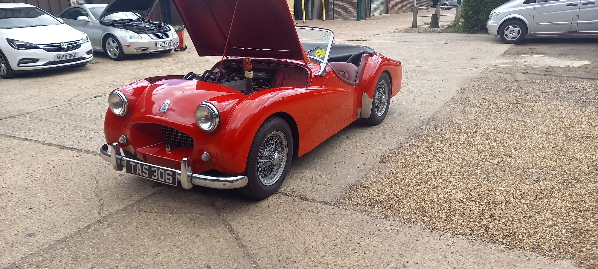 060722 1955 Triumph TR2 Work to Suspension Brakes Radiator Gearbox Service Seat 19 1