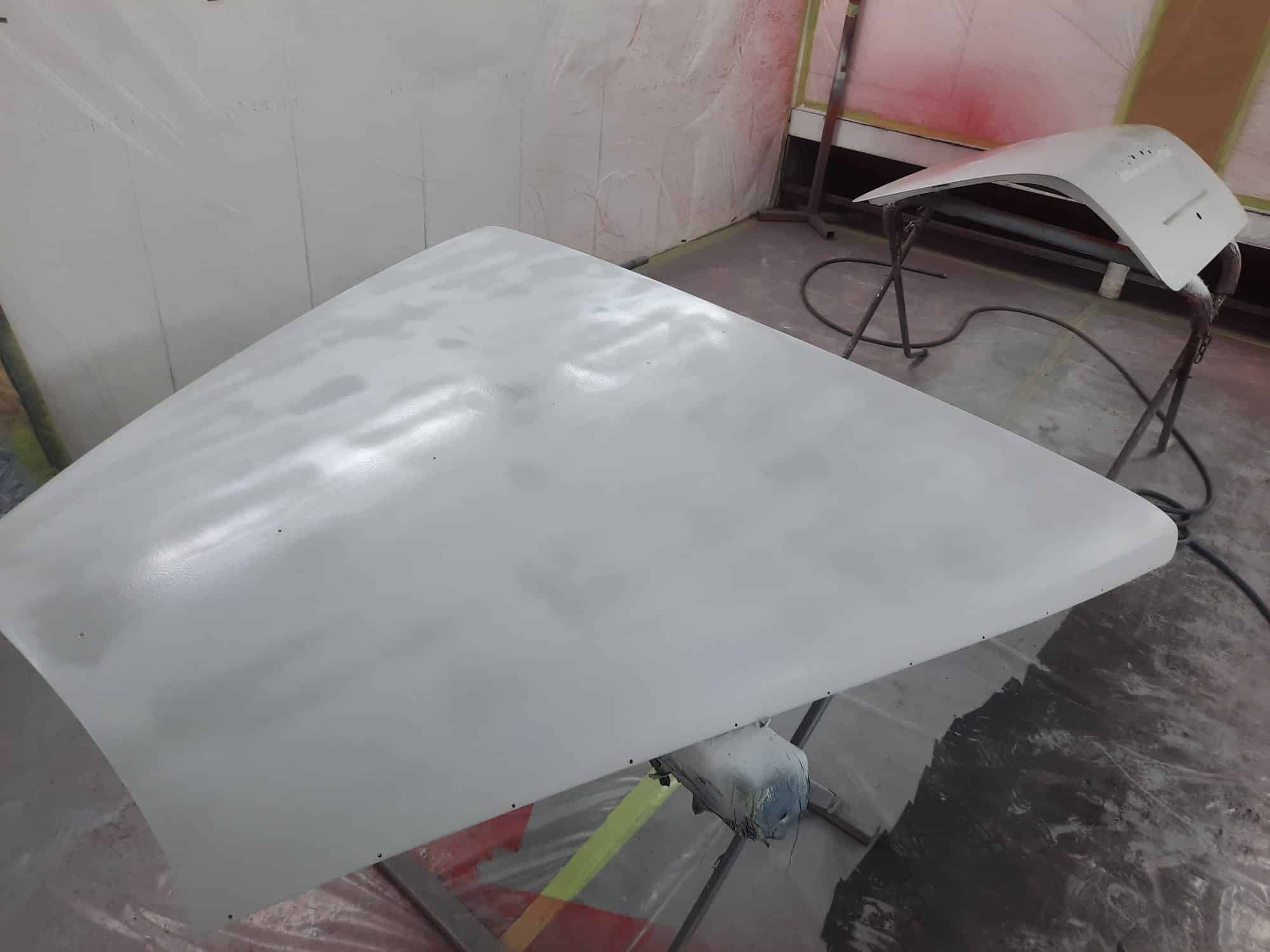 220722 1986 Daimler DS420 Boot and Bonnet in Primer and Polyfan 3 1