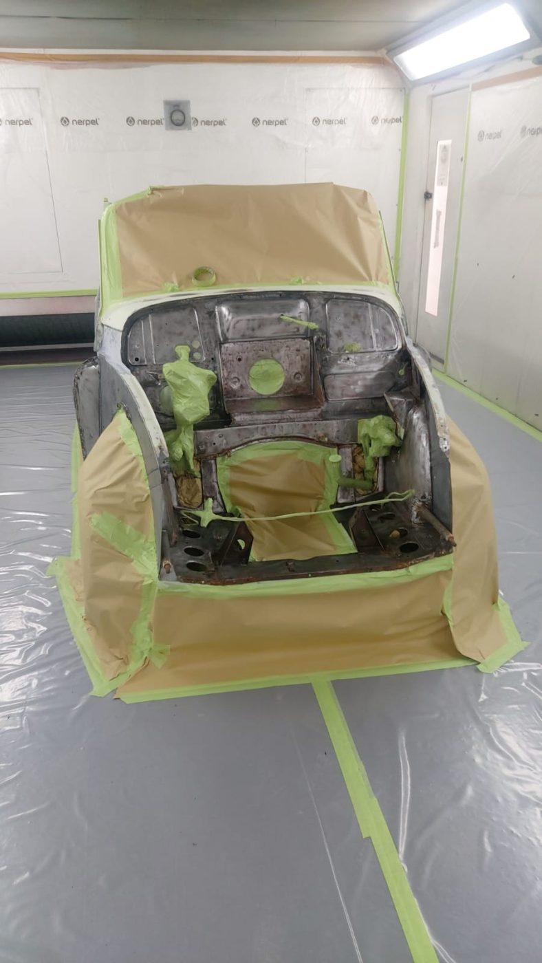 030822 1969 Morris Minor Convertible High Build Primer 1