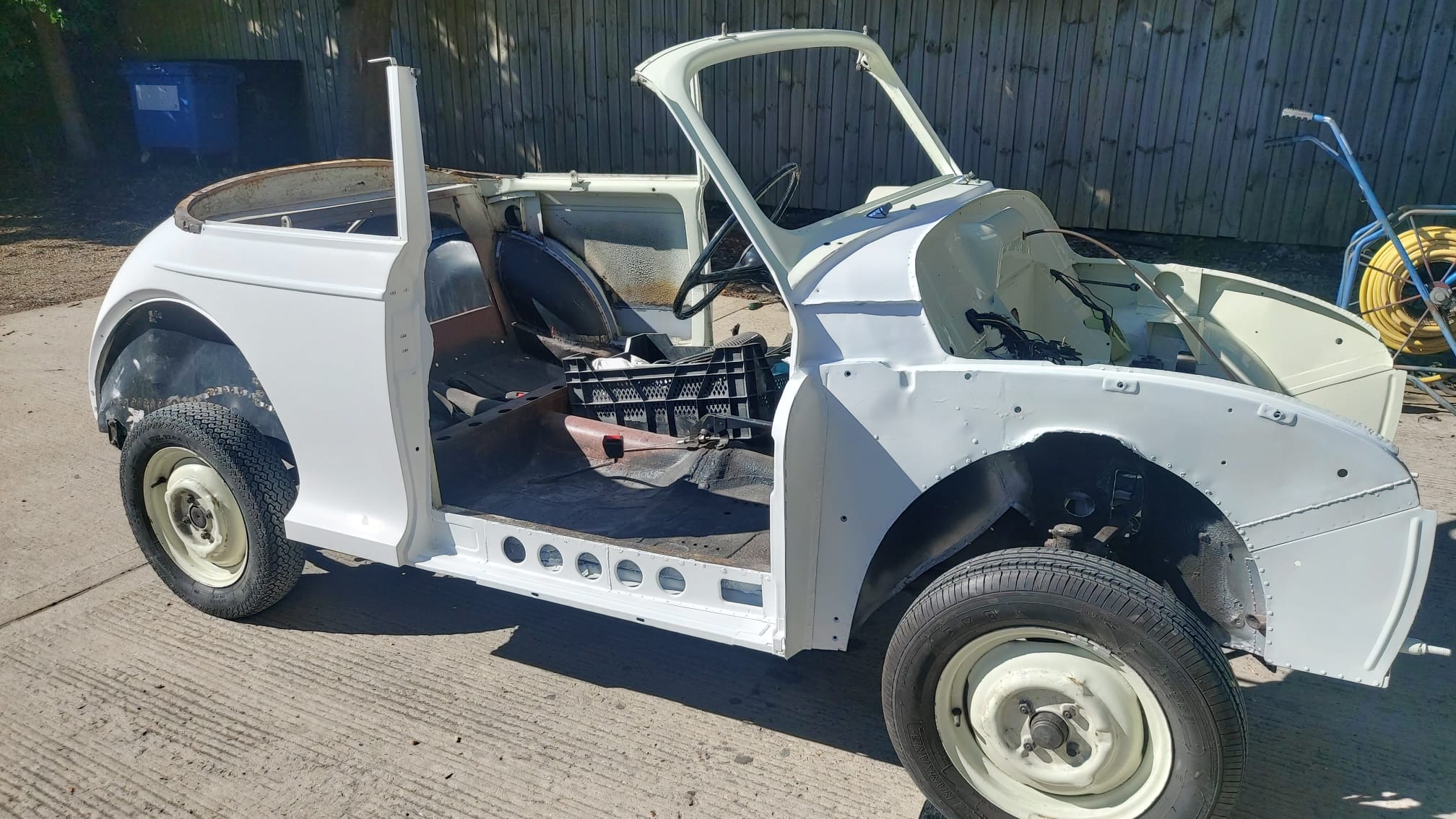 120822 1969 Morris Minor Convertible Body Painted 1