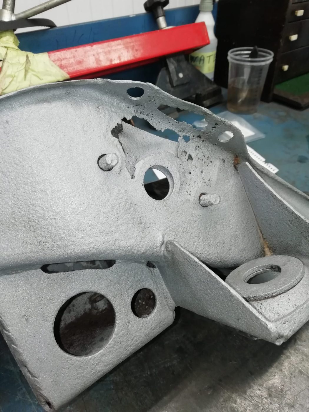 060922 1955 Jensen 541 Number 8 Subframe Stripped for Repairs 4 1