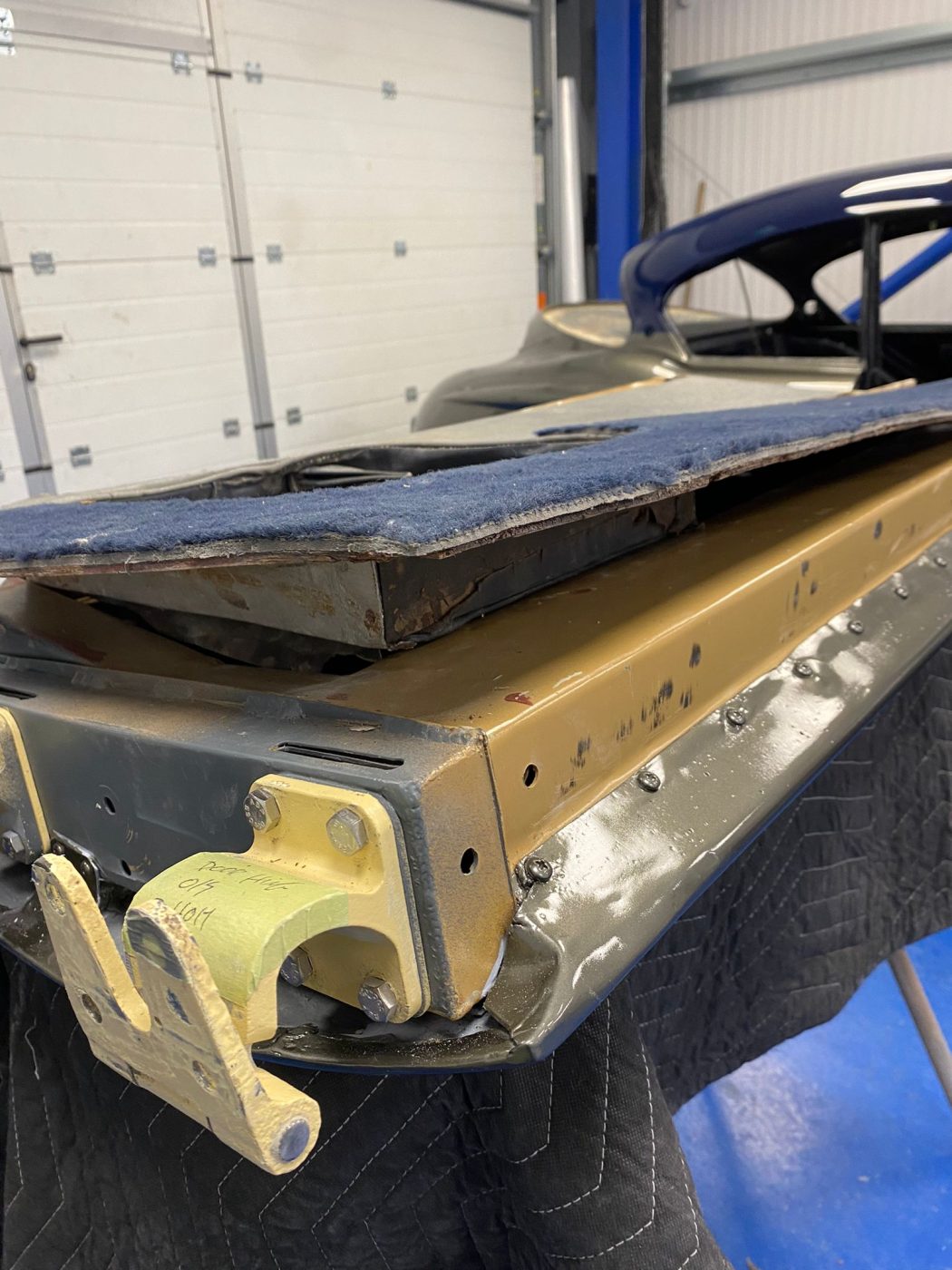 090922 1958 Jensen 541R Seat Bases Door Cards and Rear Window Trim 14 1