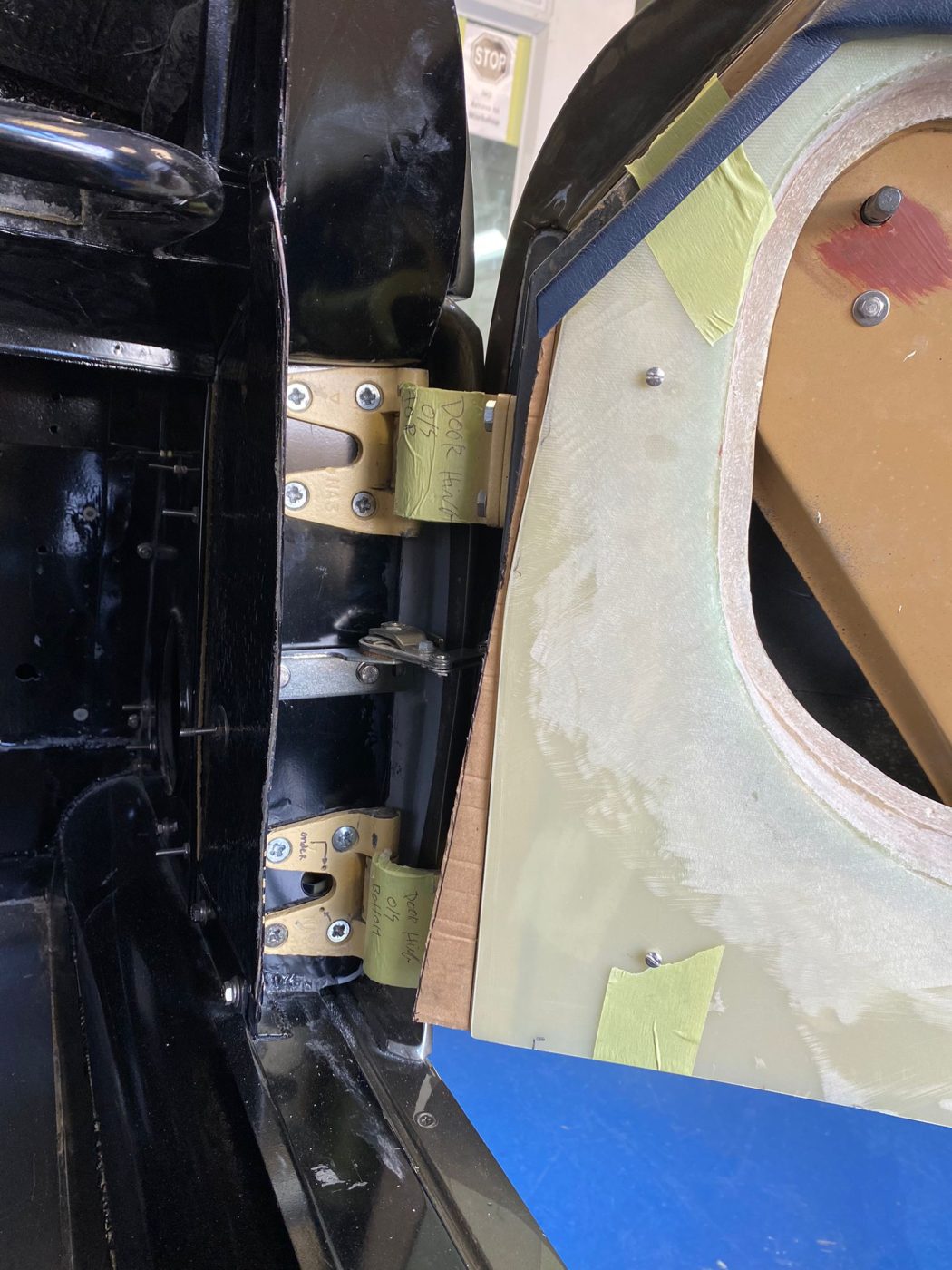 130922 1958 Jensen 541R Fibreglass door panels 2 1