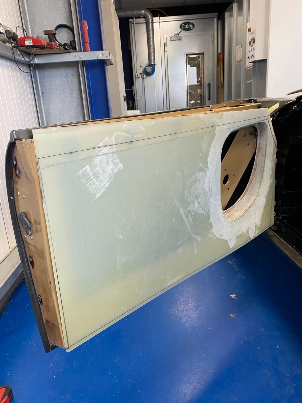 130922 1958 Jensen 541R Fibreglass door panels 9 1