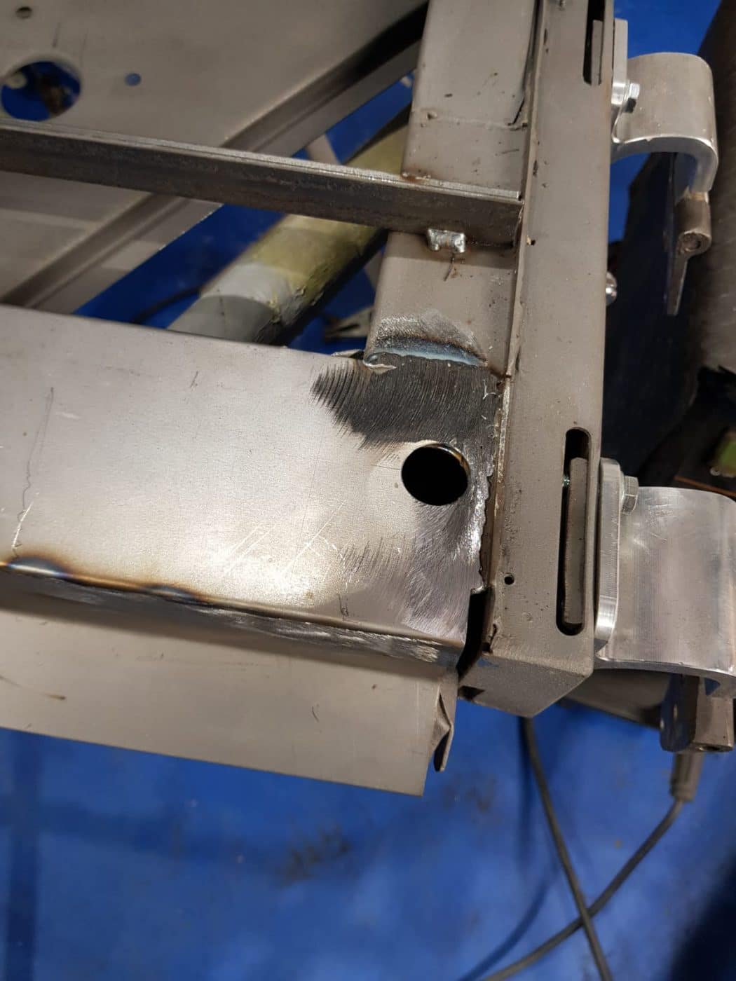 welding our 1959 Jensen 541R
