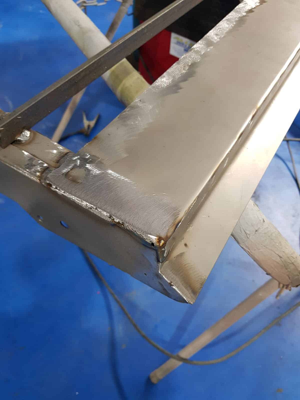 welding our 1959 Jensen 541R