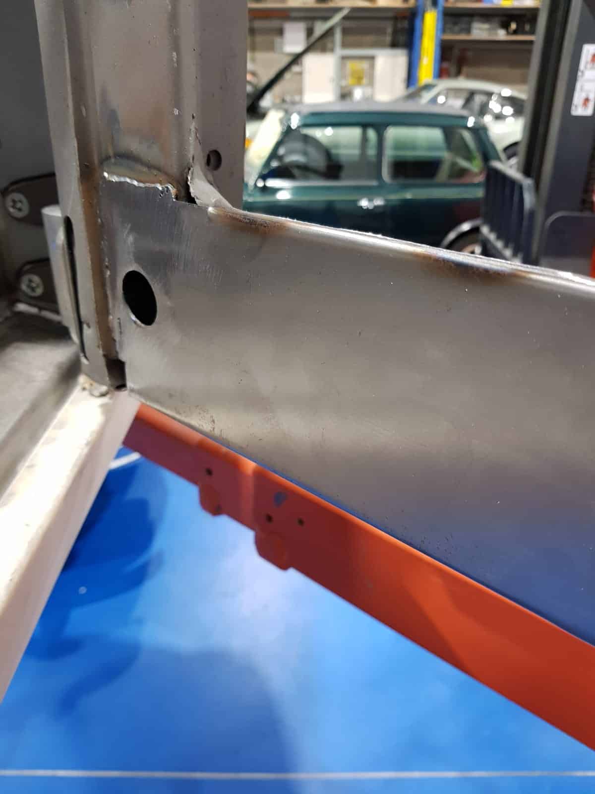 welding our 1959 Jensen 541R