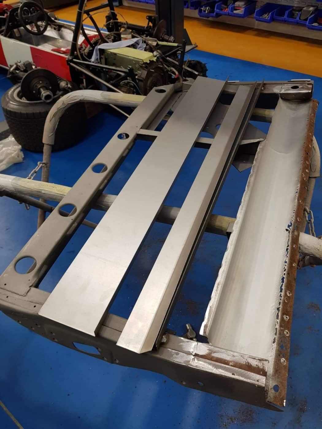welding our 1959 Jensen 541R
