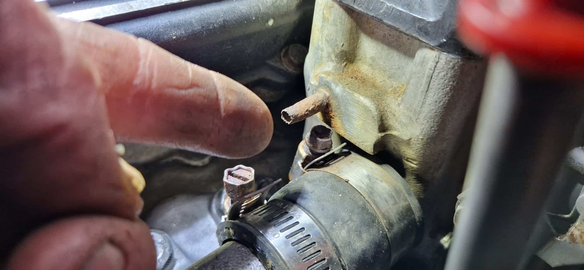 1972 Jaguar E-Type Blocked Coolant Pipe