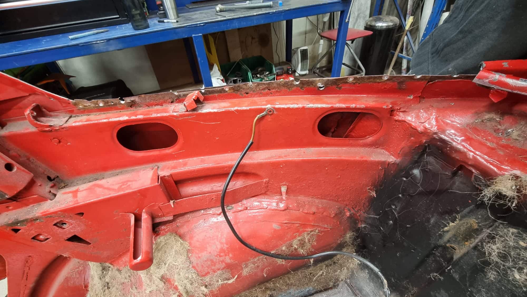 13032023 1974 Volkswagen Beetle Scuttle and Wing repairs 11 1