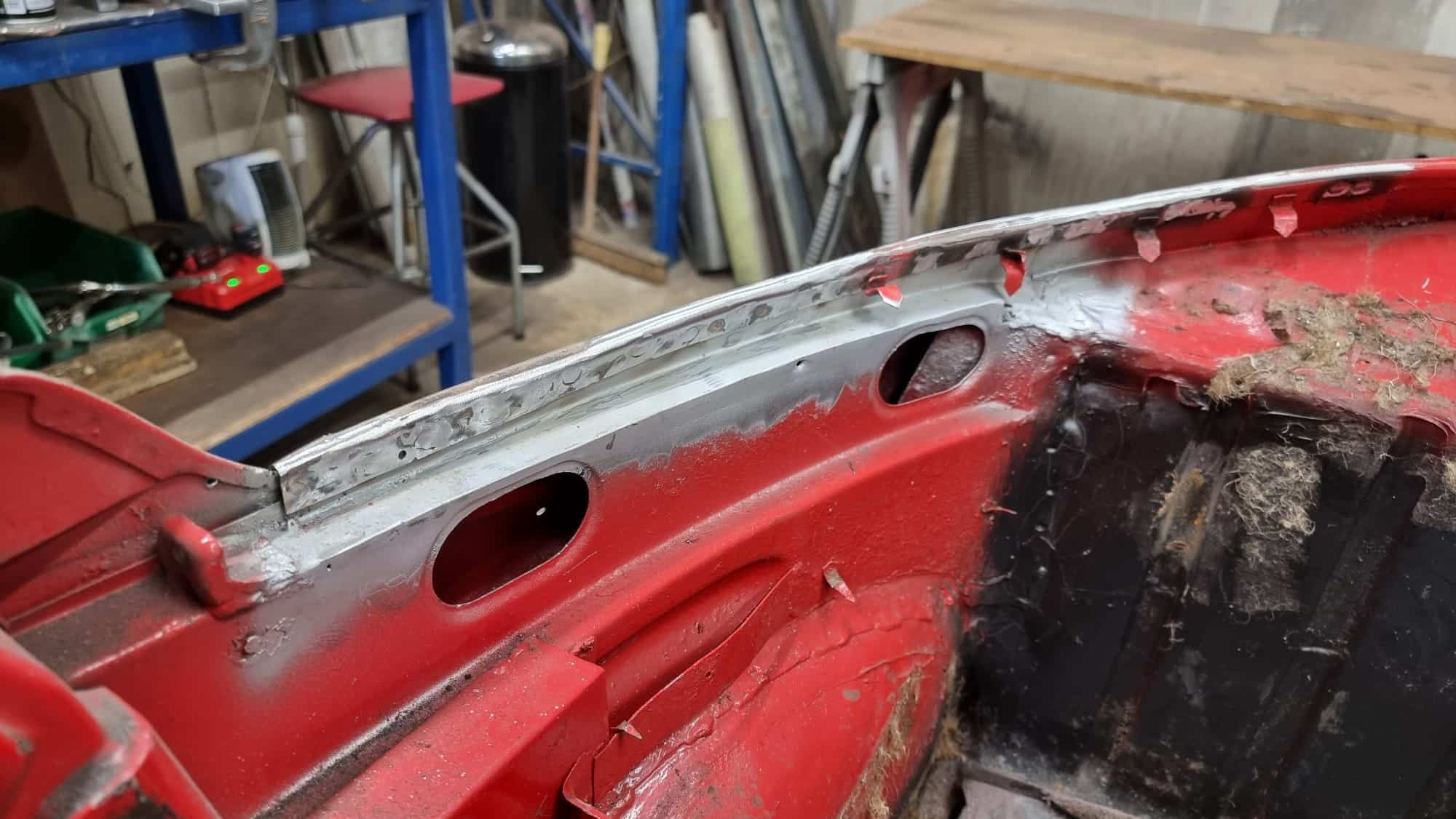 13032023 1974 Volkswagen Beetle Scuttle and Wing repairs 13 1