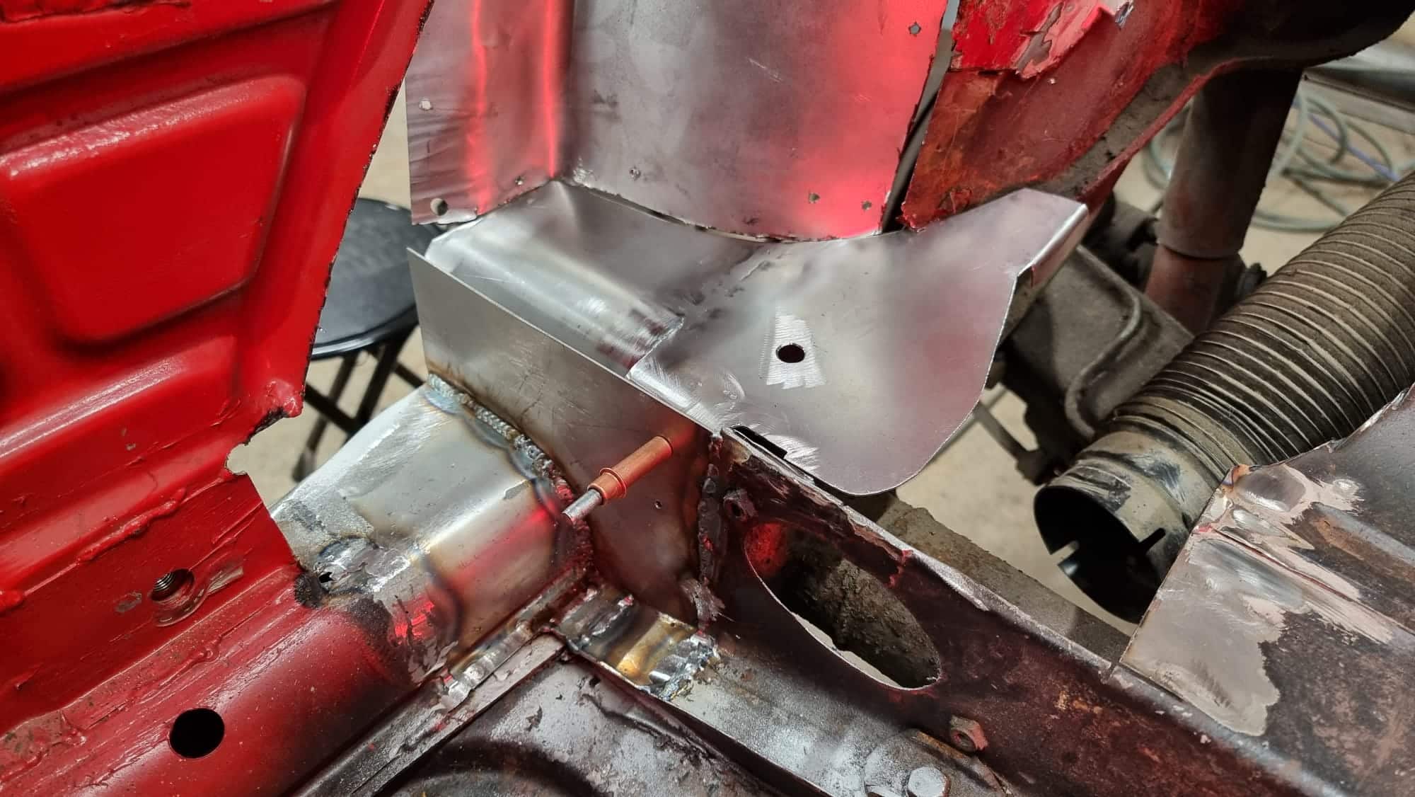 13032023 1974 Volkswagen Beetle Scuttle and Wing repairs 27 1