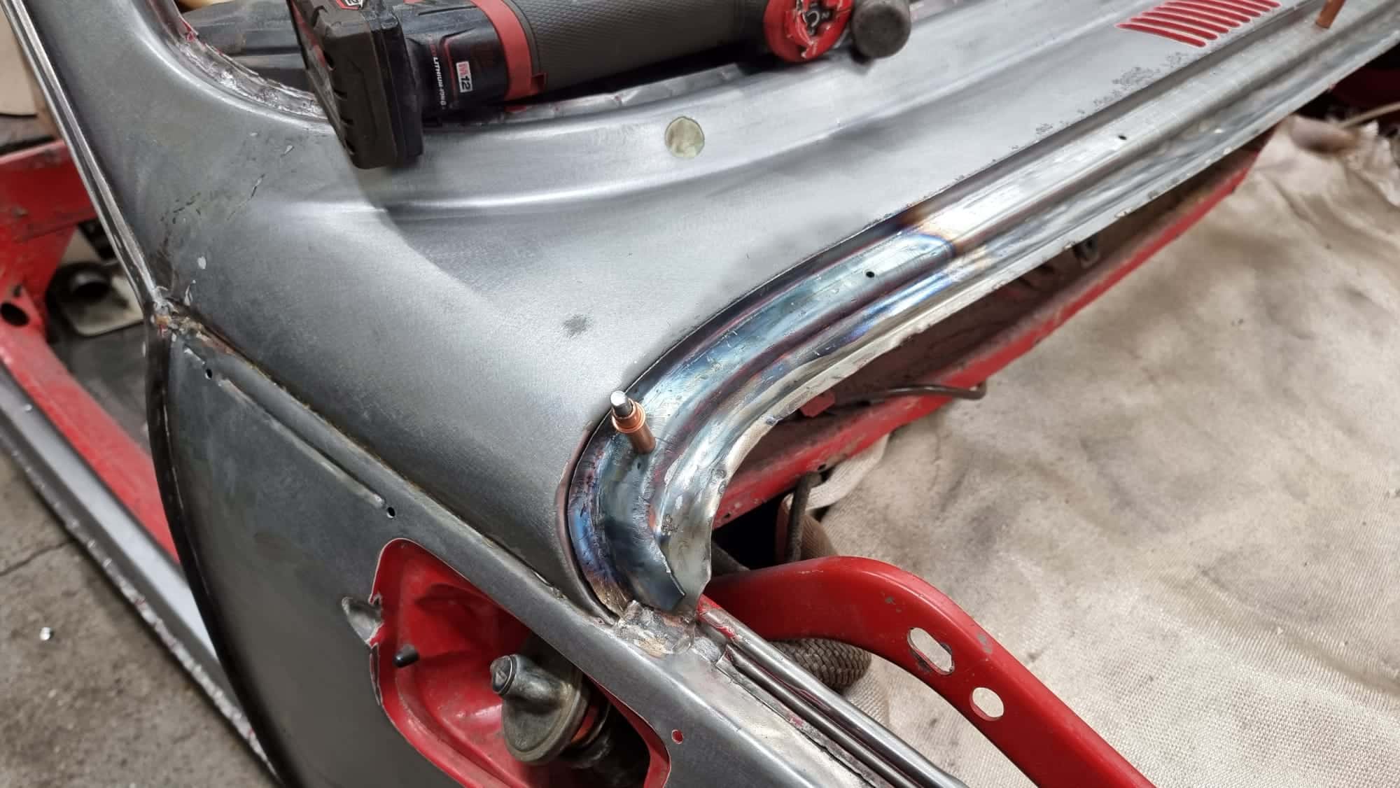 13032023 1974 Volkswagen Beetle Scuttle and Wing repairs 3 1