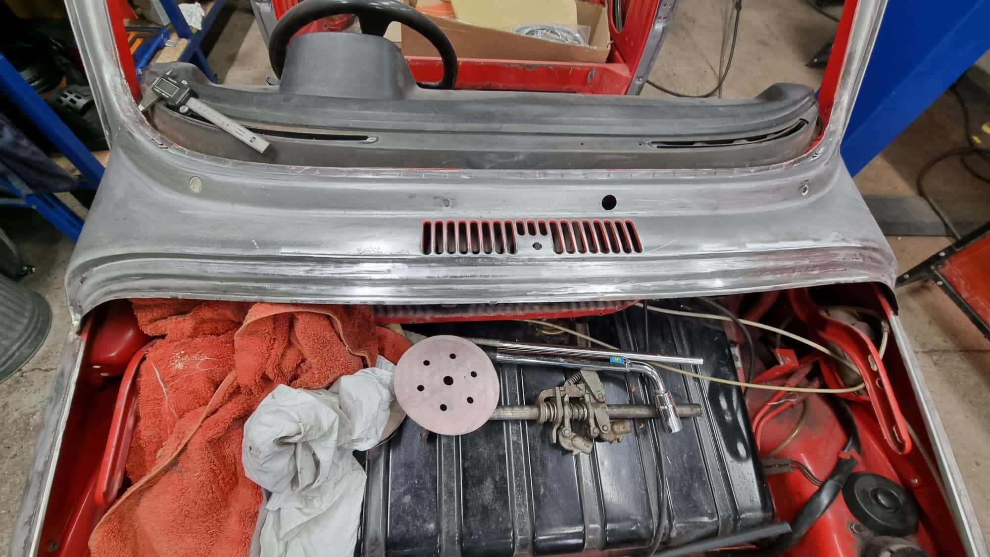 13032023 1974 Volkswagen Beetle Scuttle and Wing repairs 4 1