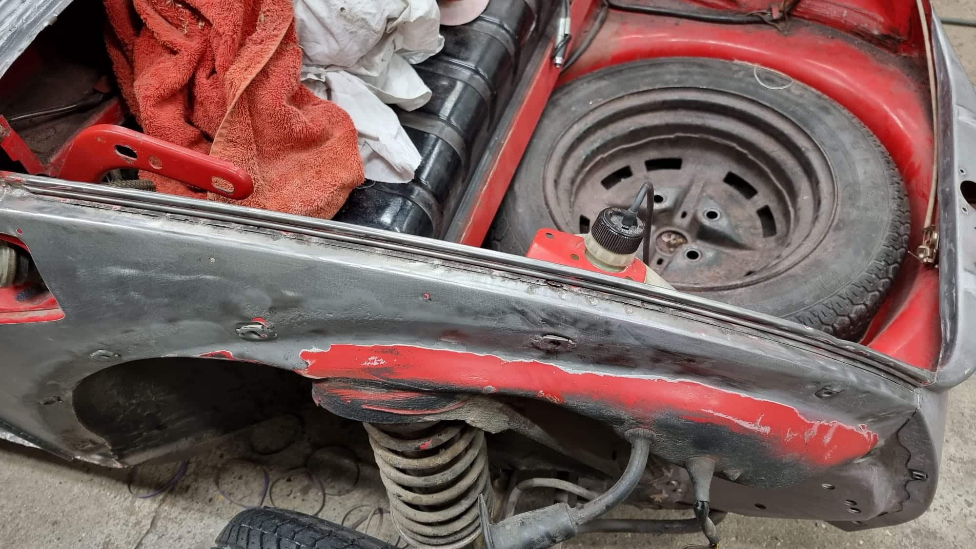 13032023 1974 Volkswagen Beetle Scuttle and Wing repairs 5 1