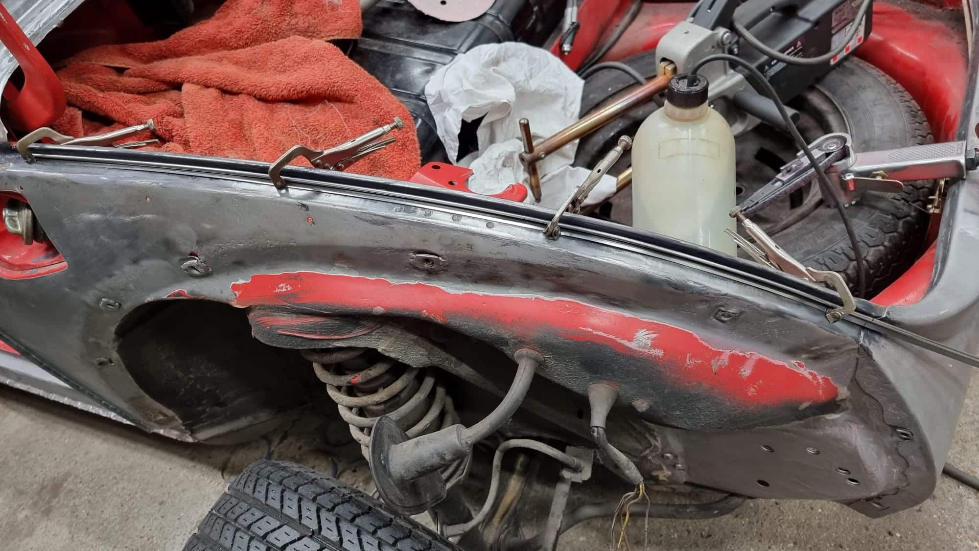 13032023 1974 Volkswagen Beetle Scuttle and Wing repairs 6 1