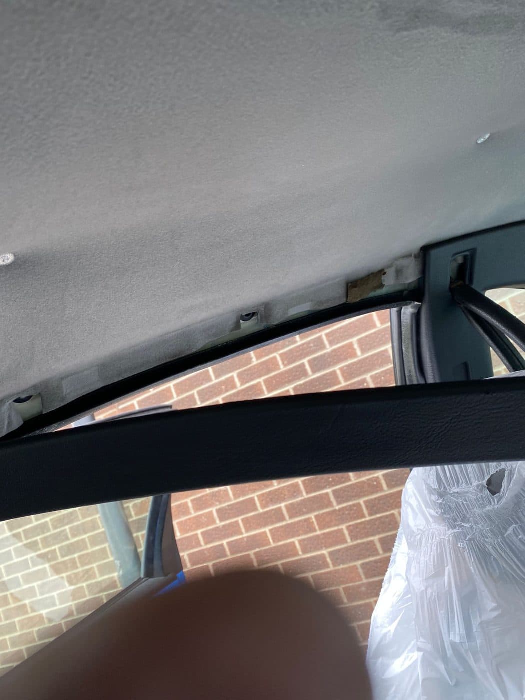 02052023 1997 Fiat Coupe Headliner repair 9 1