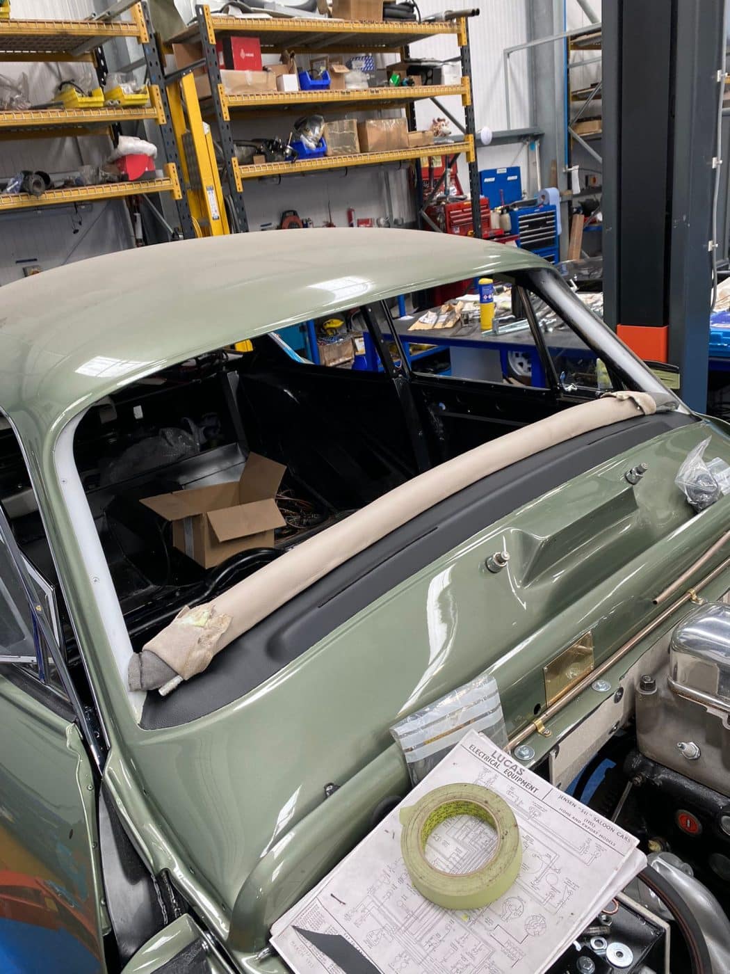18052023 1959 Jensen 541R Dash and crash pad 4 1