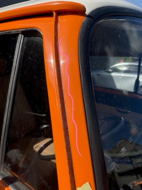 VW Bus work begins on imperfections 14 1