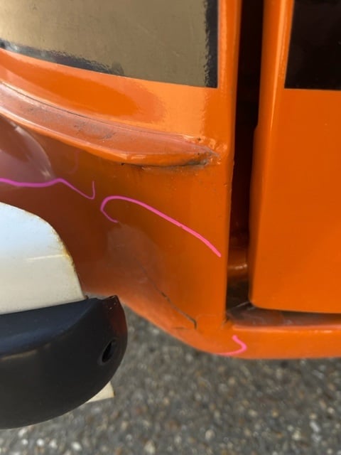 VW Bus work begins on imperfections 9 1
