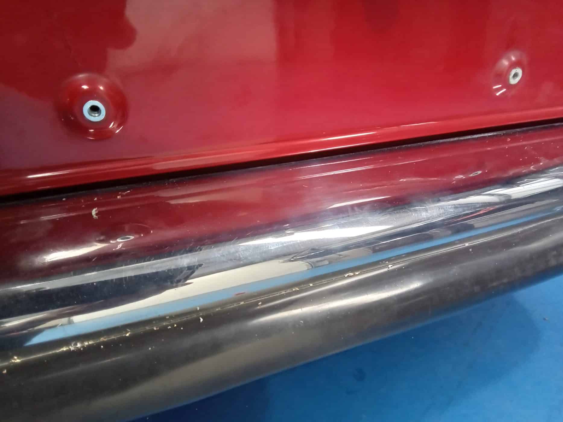 06062023 1988 Mercedes 420SL immobiliser rivnut and bumper rubber 5 1
